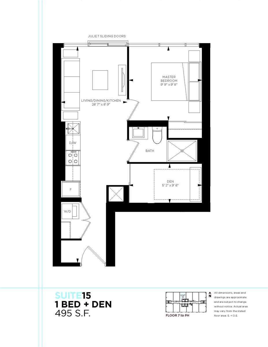 Floor plan of 181 Dundas St E, Unit 1115
